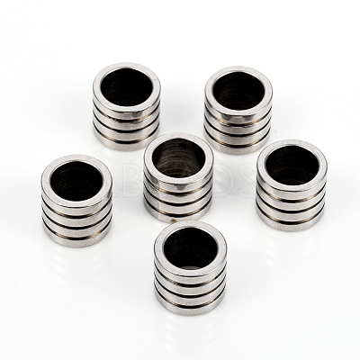 Non-Tarnish 201 Stainless Steel European Beads STAS-I149-33A-1