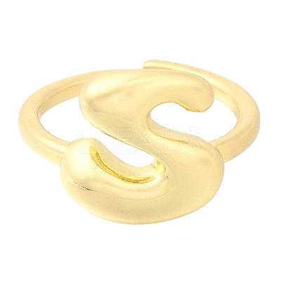 Rack Plating Brass Open Cuff Rings RJEW-S394-01G-S-1