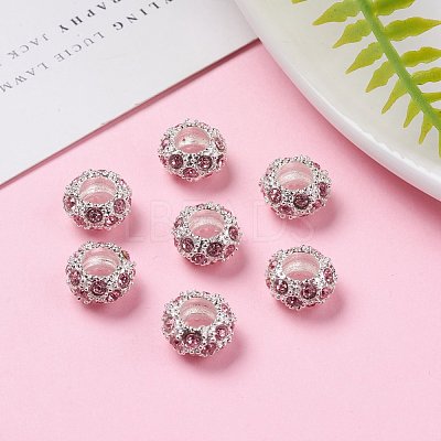 Alloy Rhinestone European Beads CPDL-H999-22-1-1