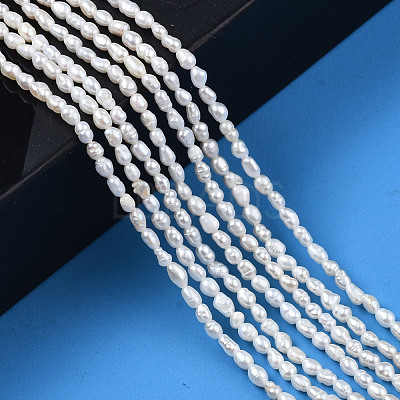 Natural Cultured Freshwater Pearl Beads Strands PEAR-N012-02J-1