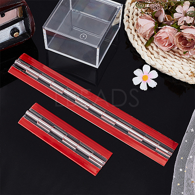 2Pcs 2 Styles Acrylic & Stainless Steel Self Adhesive Hinge FIND-BC0014-37-1