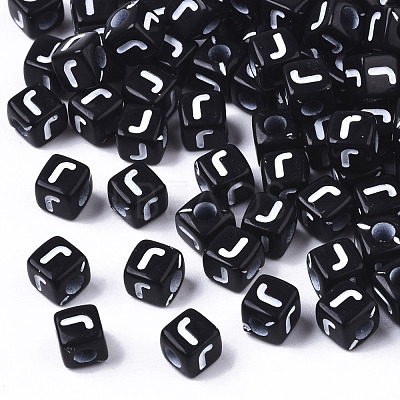 Opaque Acrylic Beads SACR-N002-01J-1
