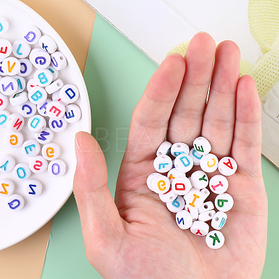 Opaque White Acrylic Beads SACR-YW0001-23A-1