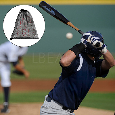 Polyester Mesh Drawstring Storage Bags LS-ABAG-WH0044-49C-1