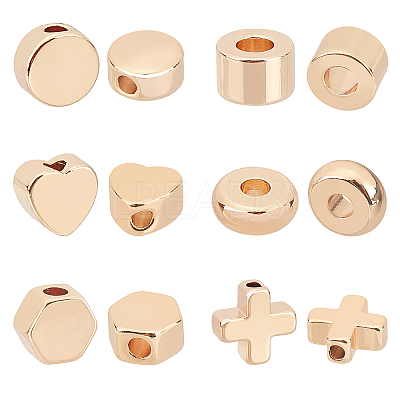 Brass Beads KK-BC0005-38G-1