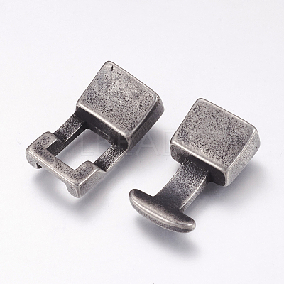 304 Stainless Steel Snap Lock Clasps STAS-F144-028AS-1