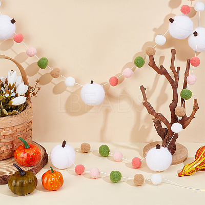1Pc Felt Pompom Ball Hanging Streamer DIY-PH0036-23-1
