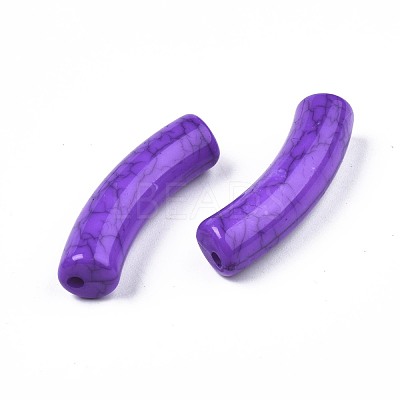 Opaque Crackle Acrylic Beads MACR-S372-002N-011-1