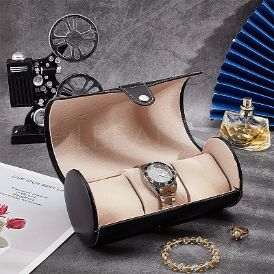 Column PU Leather Watch Boxes CON-WH0094-07A-1