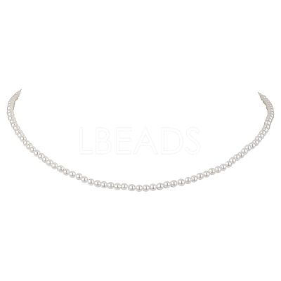Shell Pearl Bead Kid Necklaces NJEW-JN05048-1