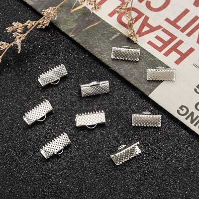 Iron Ribbon Crimp Ends E005Y-1