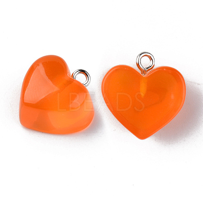 Transparent Resin Pendants RESI-R429-30I-1