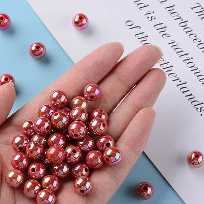 Opaque Acrylic Beads MACR-S370-D10mm-A14-1