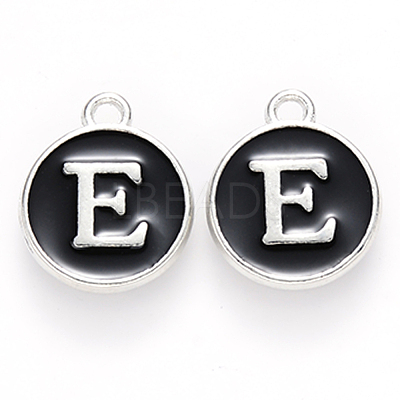 Platinum Plated Alloy Charms X-ENAM-S118-02E-P-1