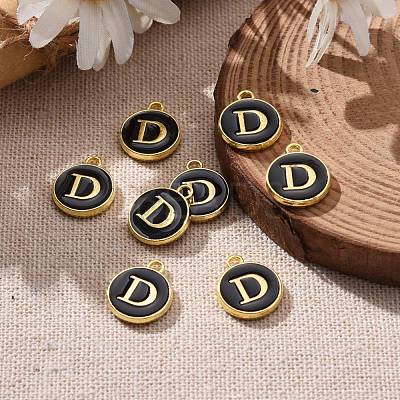 Golden Plated Alloy Charms X-ENAM-S118-02D-1