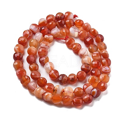 Natural Red Agate Beads Strands G-C179-A02-02-1