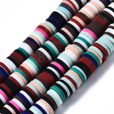 Handmade Polymer Clay Beads CLAY-R067-3.0mm-M2-1-1