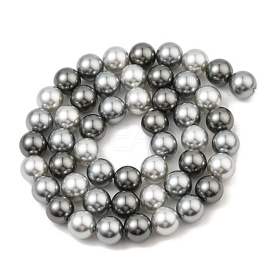 Baking Paint Pearlized Glass Pearl Round Bead Strands PEAR-H019-02C-05-1