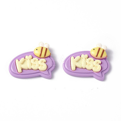 Opaque Resin Cabochons CRES-P023-01D-1