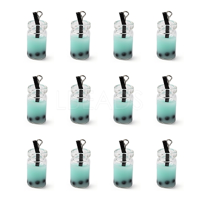 Glass Bottle Pendants X-CRES-N017-03D-1
