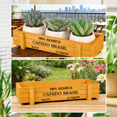 2Pcs Wooden Coffee Bean Storage Boxes CON-CL0001-06-1