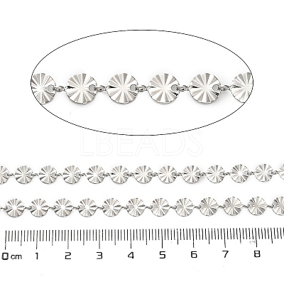 304 Stainless Steel Flower Link Chains CHS-A016-66B-P01-1