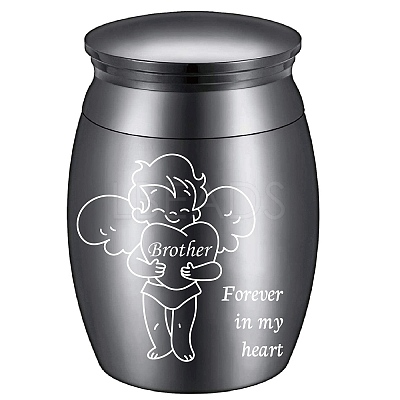 Stainless Steel Cremation Urn AJEW-CN0001-91E-1