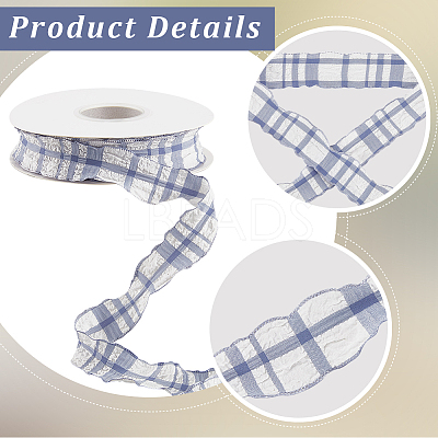 Cloth Plaid Ribbon OCOR-WH20071-001F-1