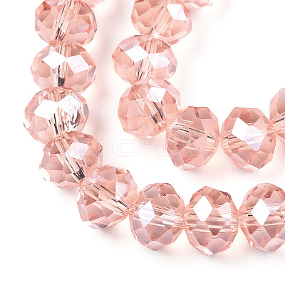 Electroplate Glass Beads Strands EGLA-A034-T10mm-A34-1
