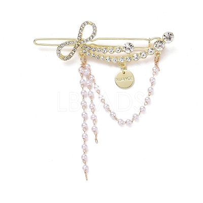 Alloy Crystal Rhinestone Hair Barrettes PHAR-Z003-08LG-1