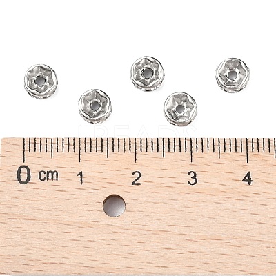 316 Surgical Stainless Steel Rhinestone Spacer Beads X-STAS-L285-001P-02-1