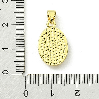 Rack Plating Brass Pave Natural Shell Pendants KK-A204-01A-03G-1