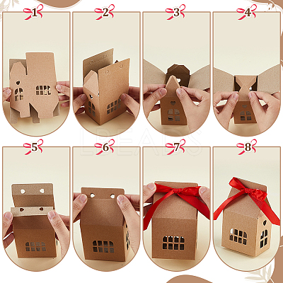 House Shaped Paper Gift Boxes ABAG-WH0040-41A-1