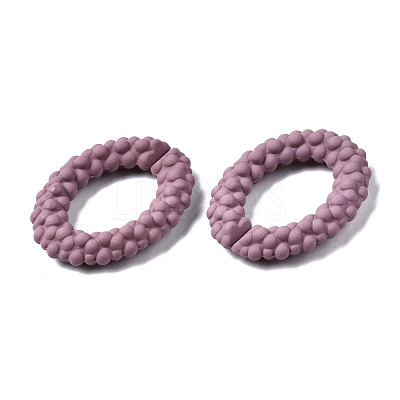 Spray Painted CCB Plastic Linking Rings CCB-Q091-011D-1