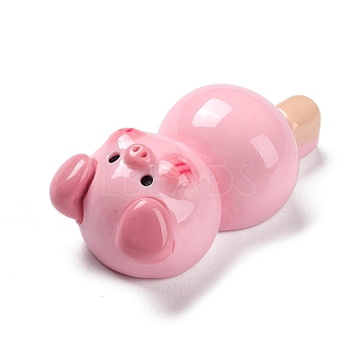 Opaque Resin Cute Pig Imitation Food Decoden Cabochons CRES-M016-01I-1