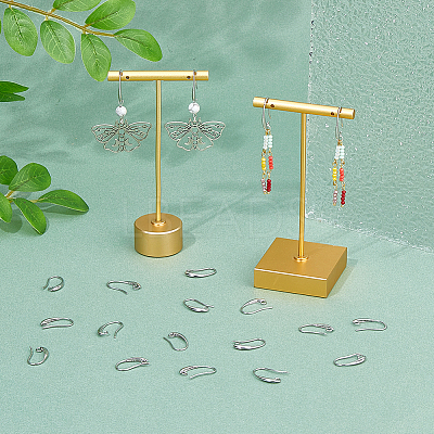 40Pcs Brass Earring Hooks KK-FH0007-64P-1