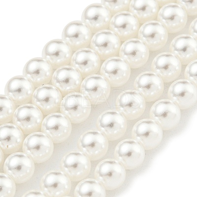 Glass Pearl Beads Strands HY-G002-01B-01-1