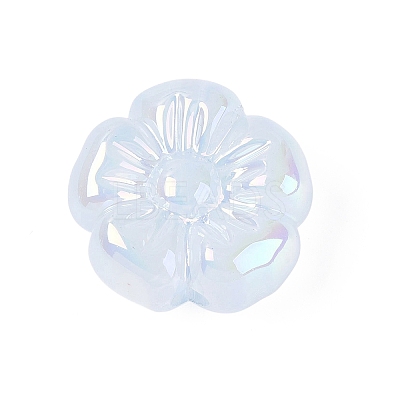 UV Plating Opaque Acrylic Beads OACR-N161-08B-1