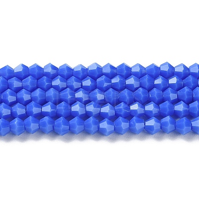 Opaque Solid Color Imitation Jade Glass Beads Strands GLAA-F029-P4mm-11-1