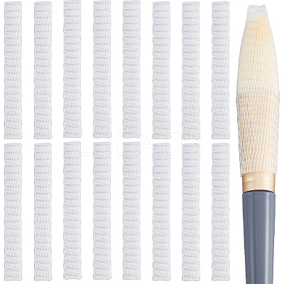 200Pcs PE Makeup Brush Protector Reusable Expandable Mesh Cover MRMJ-GF0001-51B-1