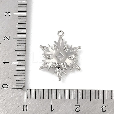 Christmas Theme Brass Micro Pave Cubic Zirconia Pendants KK-Z065-01-02P-1