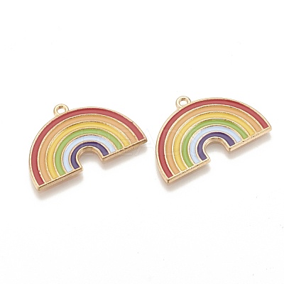 Alloy Enamel Pendants ENAM-S115-030-1