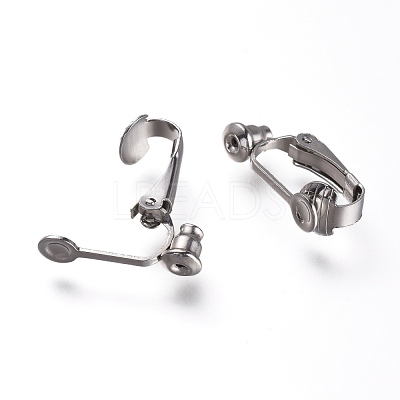 Brass Clip on Earring Converter X-KK-Q115-N-1
