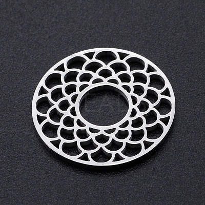 Tarnish Resistant 201 Stainless Steel Filigree Joiners Links STAS-S105-JN918-1-1