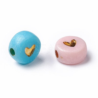 Opaque Acrylic Beads PACR-N006-50-A01-1