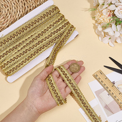Polyester Braided Wavy Ribbons OCOR-WH0112-017B-1