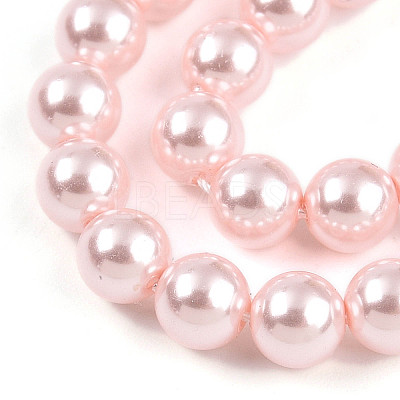 Baking Paint Pearlized Glass Pearl Bead Strands HY-N002-5mm-A10-1