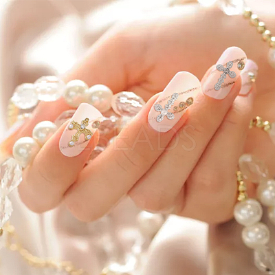 54Pcs 9 Style Zinc Alloy Rhinestone Cabochons MRMJ-HY0001-20-1