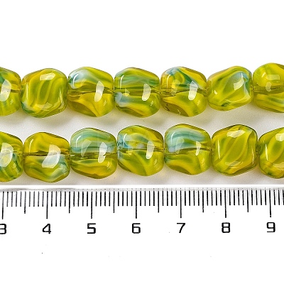 Handmade Milleflori Glass Beads Strands LAMP-M018-01A-02-1