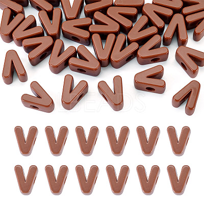 Opaque Acrylic European Beads LS-OACR-TAC0019-006V-1